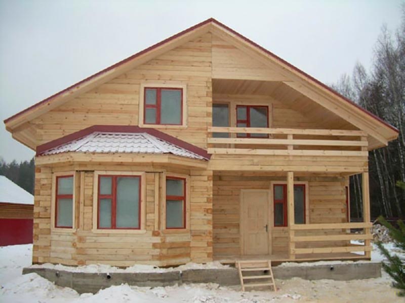Строительство деревянного дома в Красноярске «под ключ» с проектом и материалами.